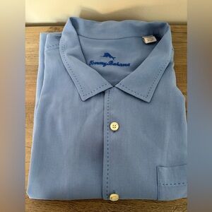 Tommy Bahama Big & Tall Hawaiian Herringbone Camp Shirt 2XLB